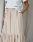 Zaza Skirt - Pink Sand (Linen)