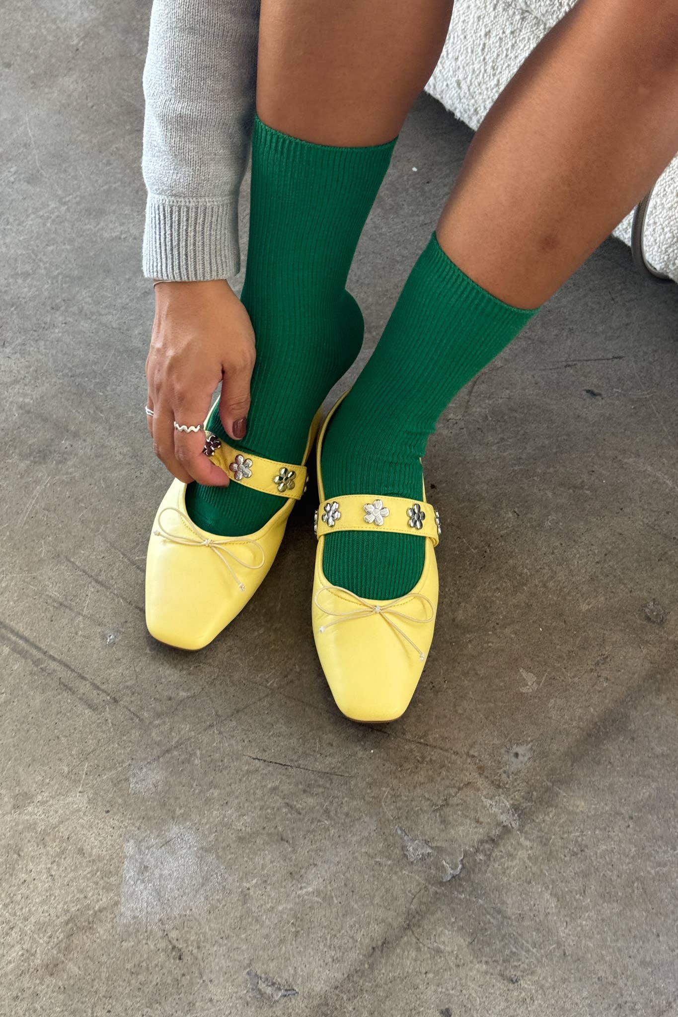 Trouser Socks: Deep Green