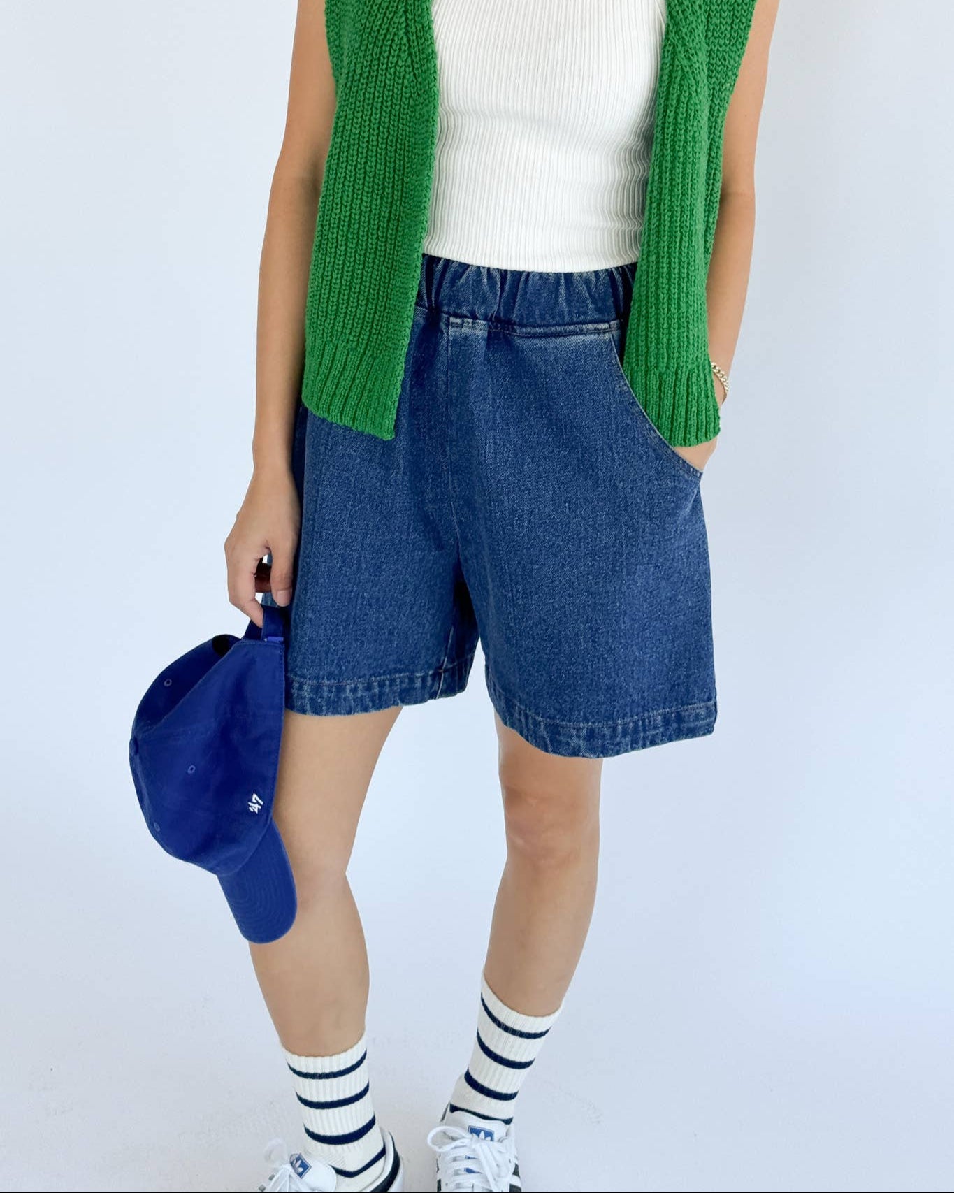 City Shorts: Blue Denim