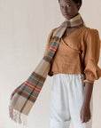 Lambswool Scarf in Stewart Dress Antique Tartan