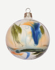 Marble Effect Bauble - Olive, Amber & Cobalt