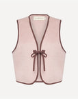 Gilet/Waistcoat - Pink Wool