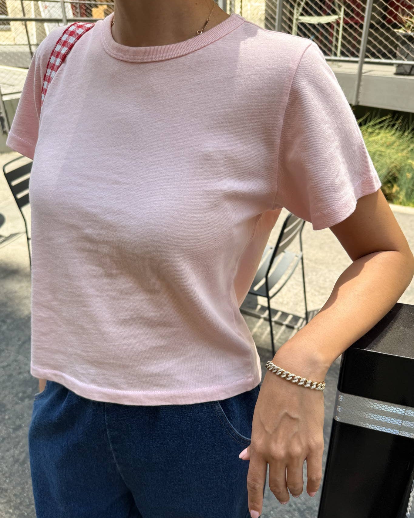 The Little Boy Tee: Baby Pink