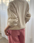 Gabby Cotton Sweater: Naturel