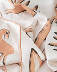 Modern Abstract Art Birds 100% Silk Scarf