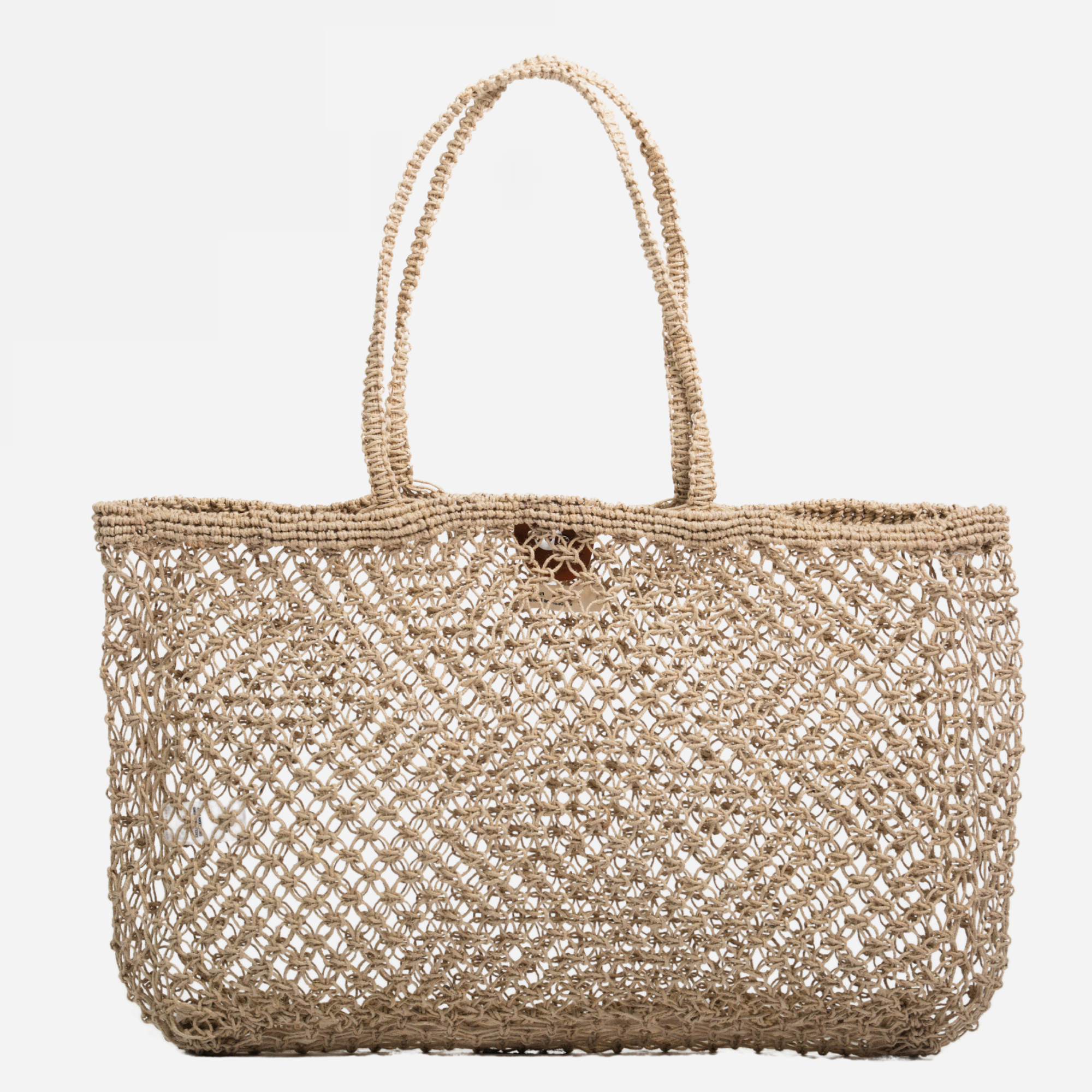 Amara Large Jute Bag- Natural: Beige