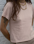 Florence Tee - Rose Pointelle