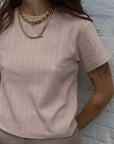 Florence Tee - Rose Pointelle