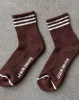 Girlfriend Socks: Mahogany