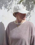Embroidered Cap Ecru