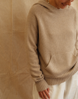 Maeve Knit Hoodie - Beige