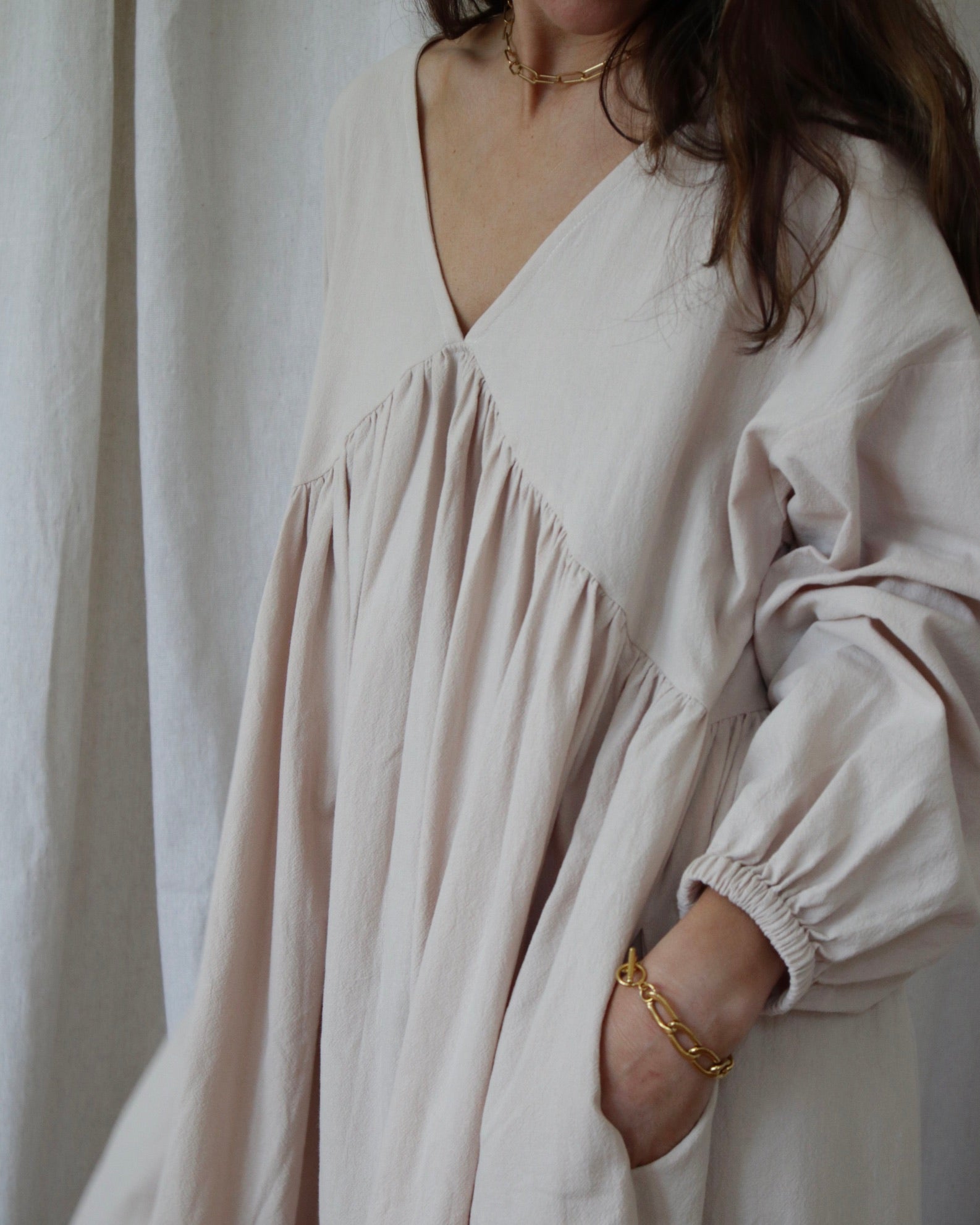 Mally Dress - Sand