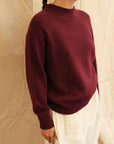 Maeve Funnel Neck Knit - Burgundy