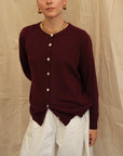 Maeve Cardigan - Burgandy