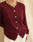 Maeve Cardigan - Burgandy