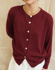Maeve Cardigan - Burgandy