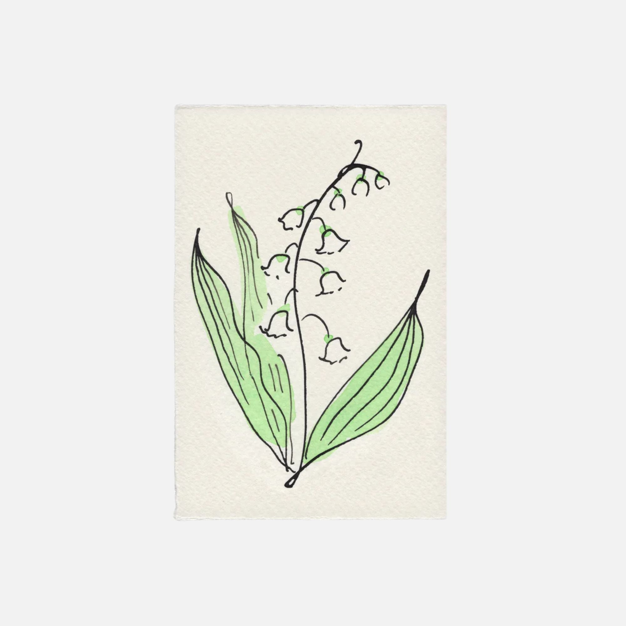 Lily of the Valley card
