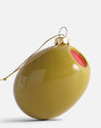 Olive Glass Decoration