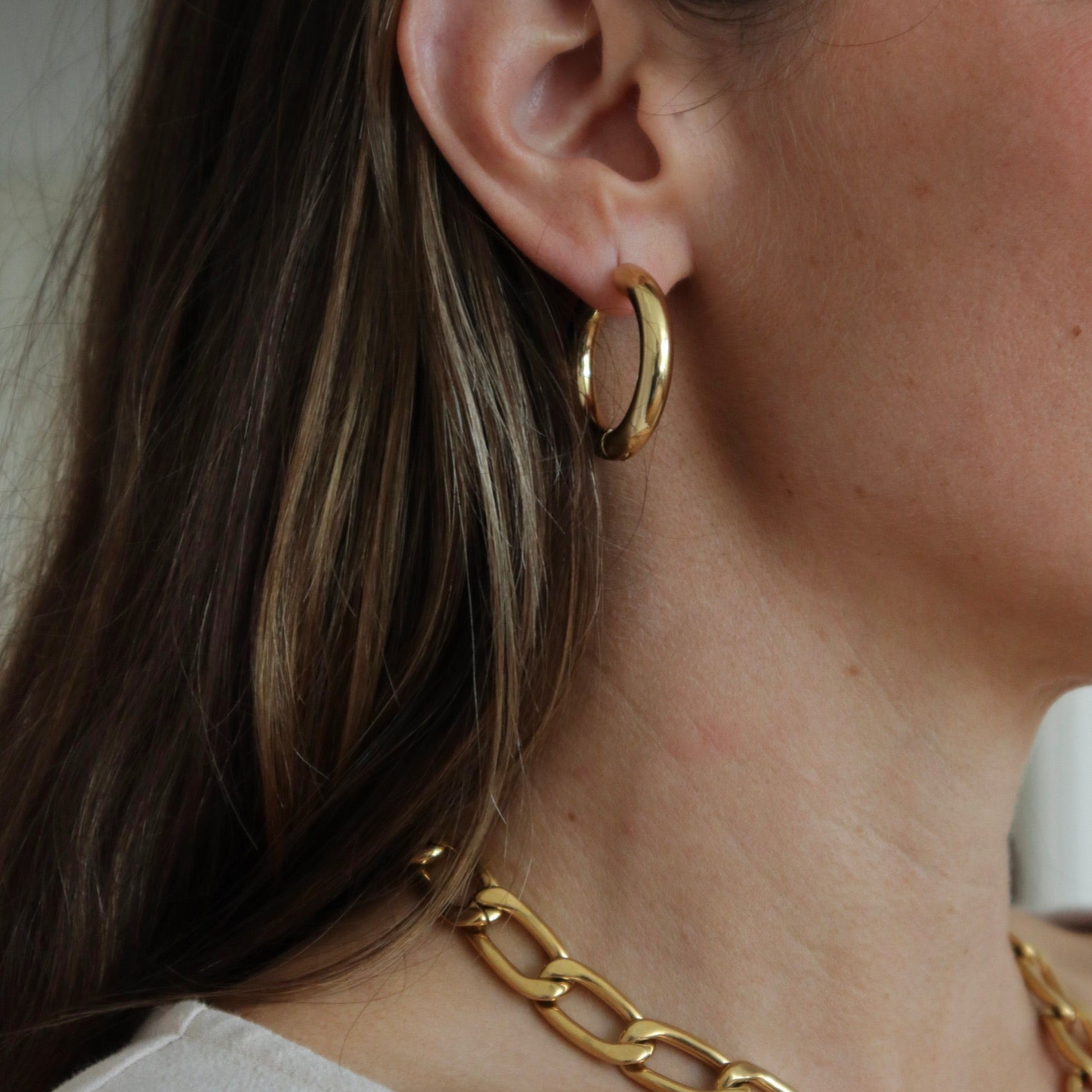 Petrel Hoop Earrings Large