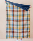Recycled Wool Rainbow Herringbone Picnic Blanket