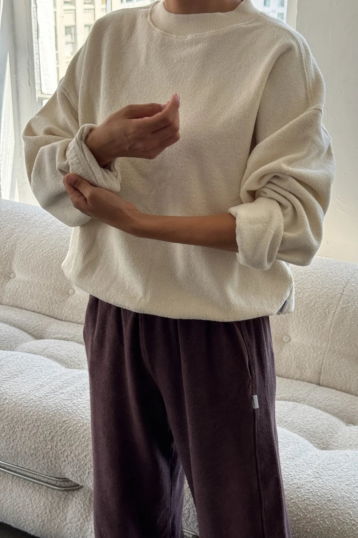 Daisy Long Sleeve Naturel Top