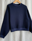 Izzy Sweatshirt Waffle Cotton Navy