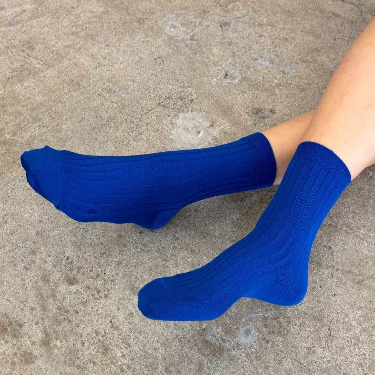 Her Socks: Cobalt