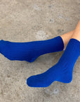 Her Socks: Cobalt