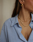 Theo Shirt Blue/White stripe