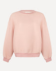 Izzy Waffle Sweatshirt Dusky Pink