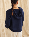 Maeve Knit Hoodie - Navy