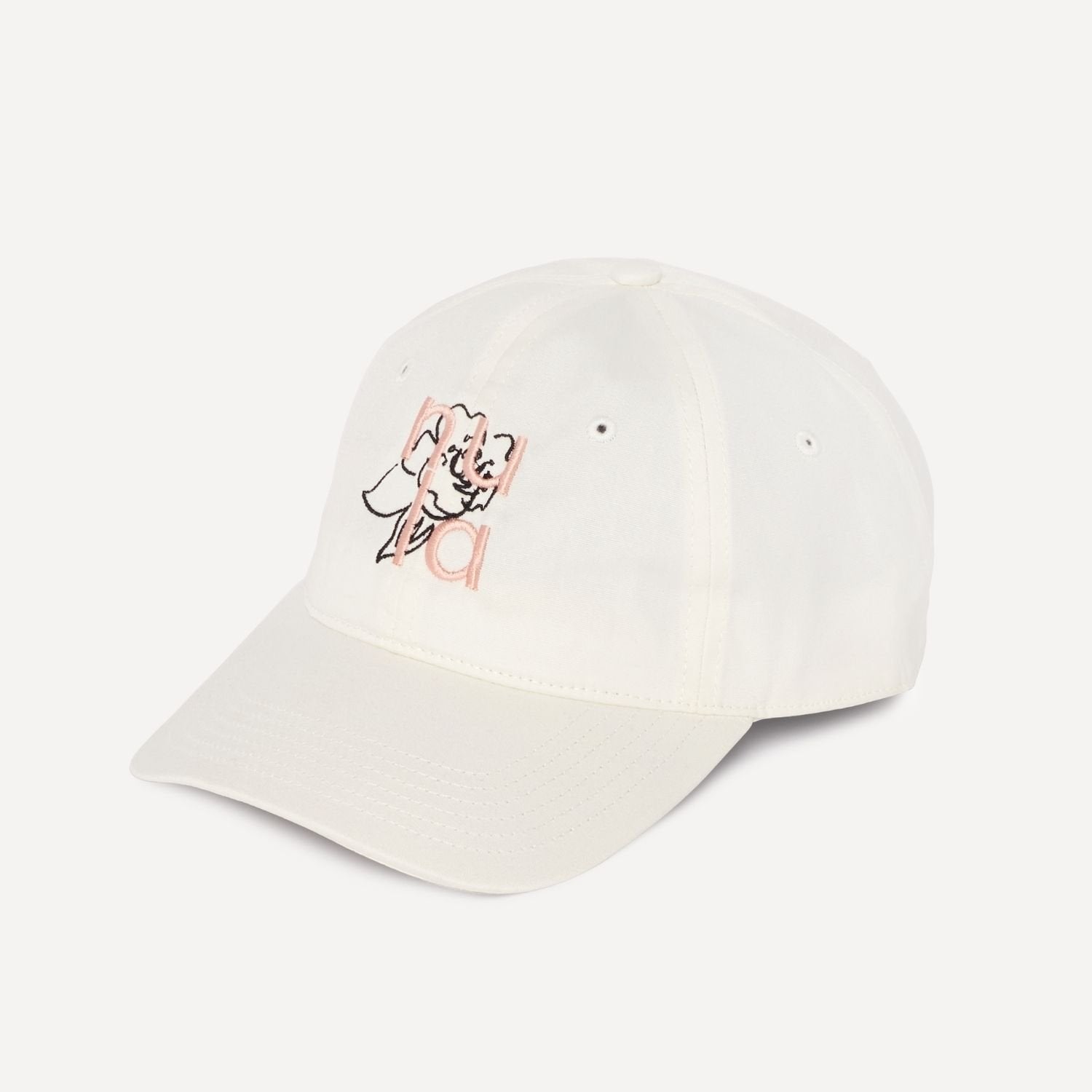 Embroidered Cap Ecru