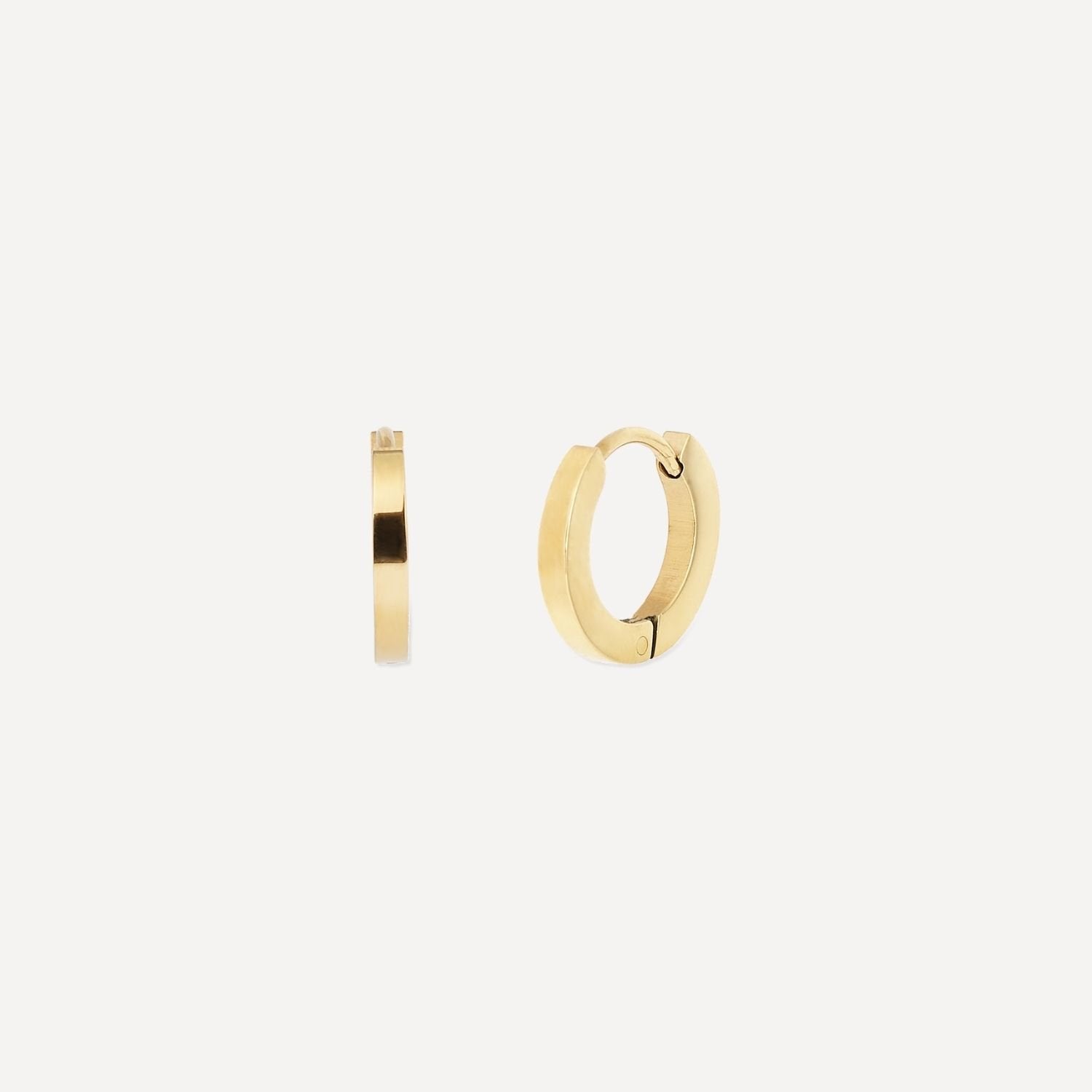 Stone Huggie Hoops