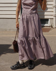 Zaza Skirt - Brown Gingham (Cotton)