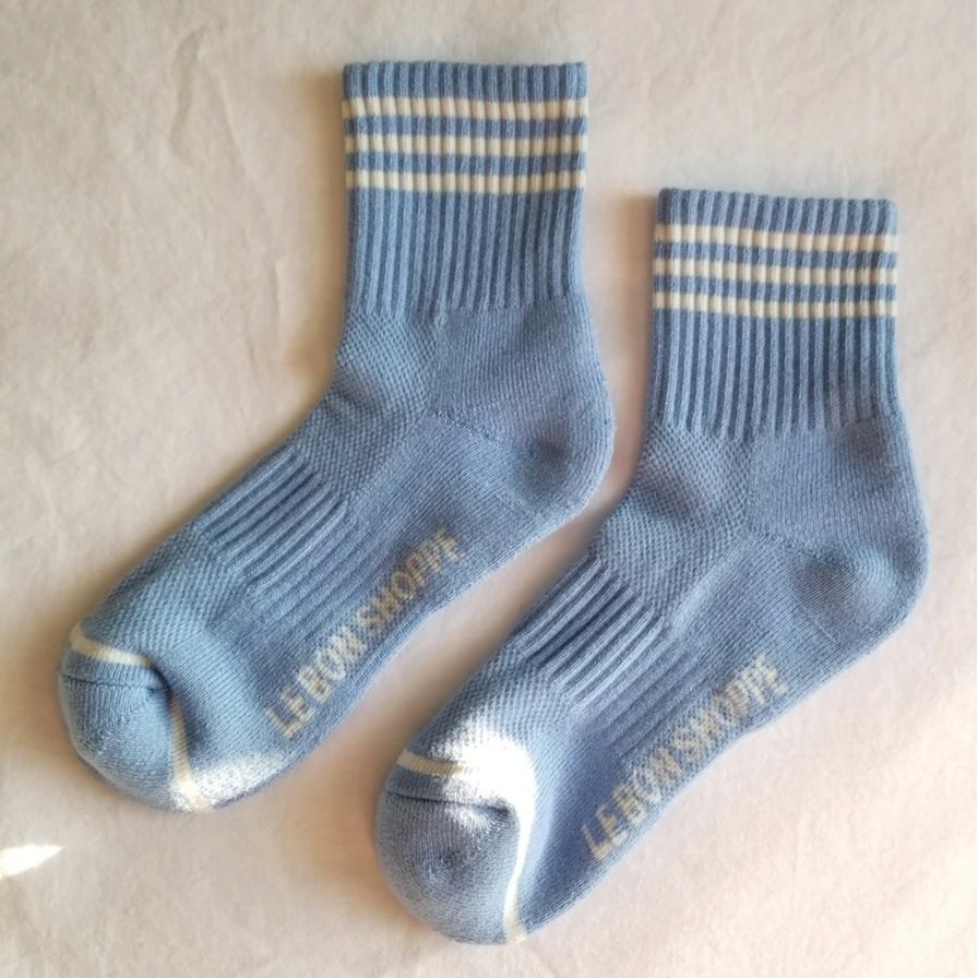 Girlfriend Socks Parisian Blue