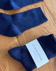 Her Socks Combed Cotton Rib Midnight