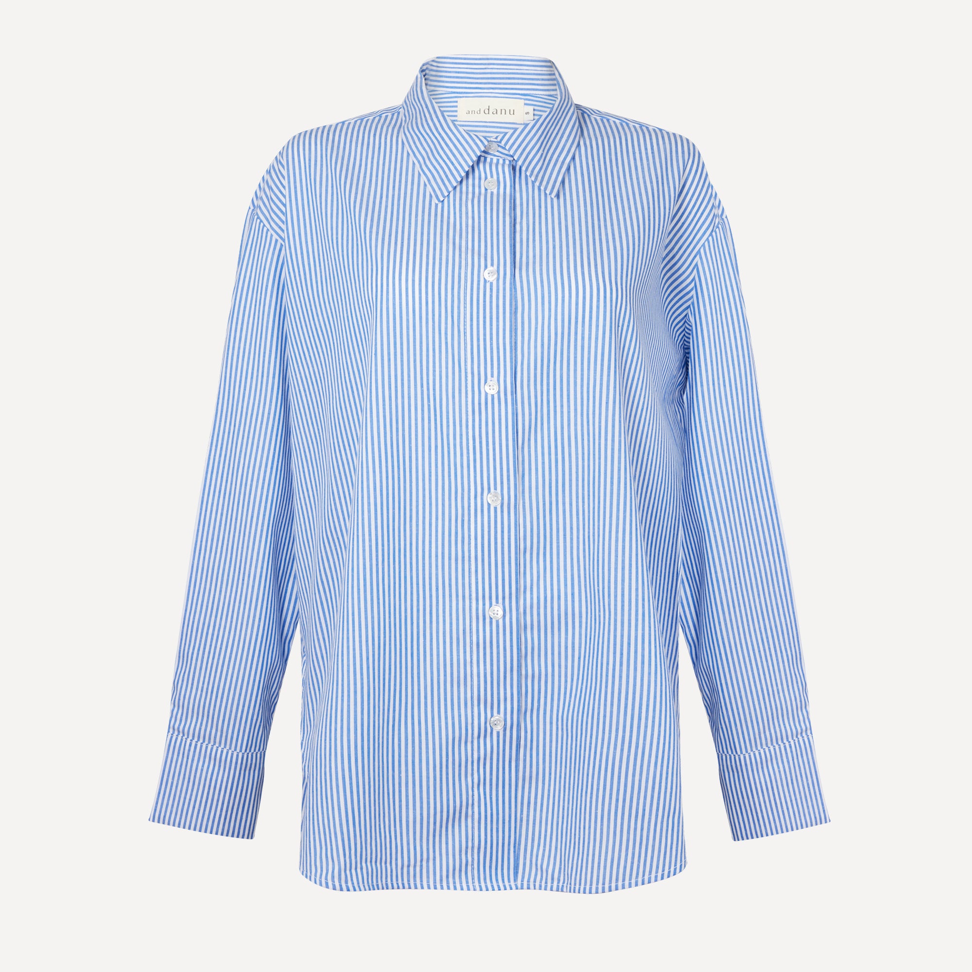 Theo Shirt Blue/White stripe