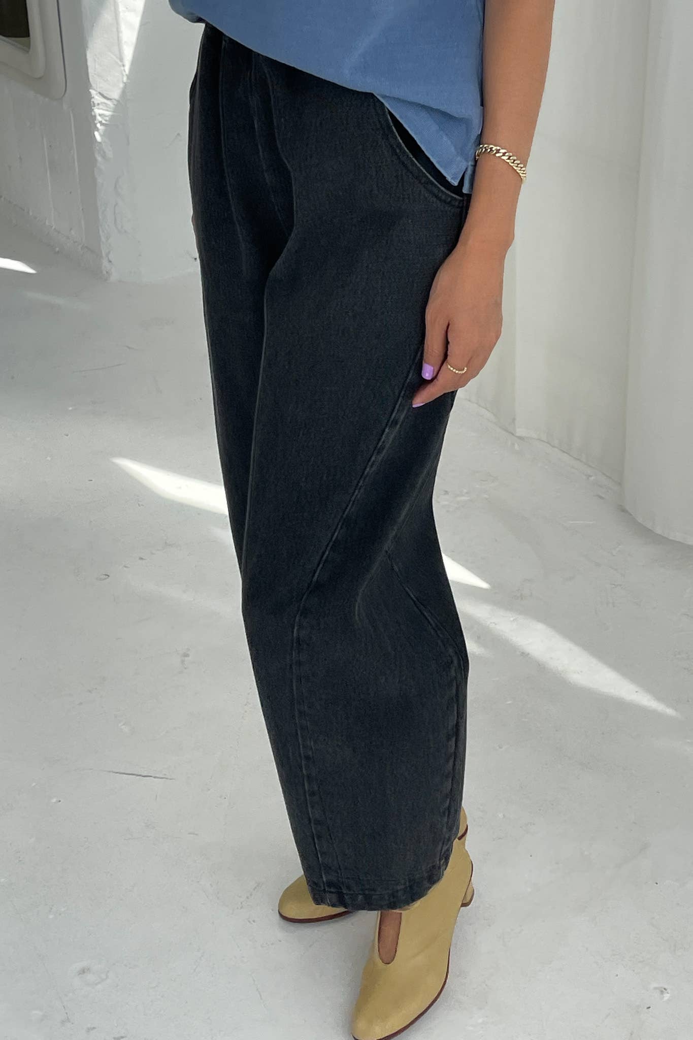 Arc Pants: Black Denim