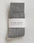 Classic Cashmere Socks: Grey Melange