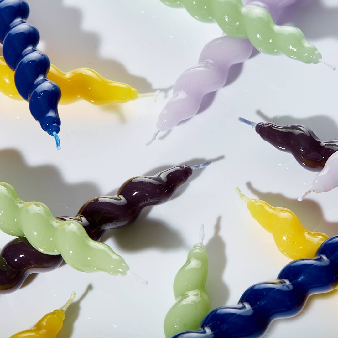 MÆGEN Spiral Taper Candles - 3 Pack - Sage