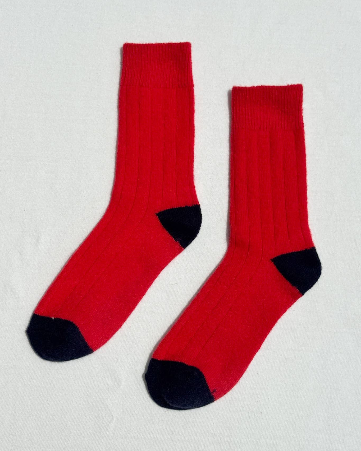 Classic Cashmere Socks: Poppy Red