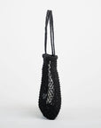 Amara Large Jute Bag- Black: Black