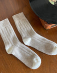 Classic Cashmere Socks: Fawn