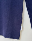 Pointelle Fundamental Tee: Navy
