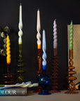 MÆGEN Spiral Taper Candles - 3 Pack - Sage