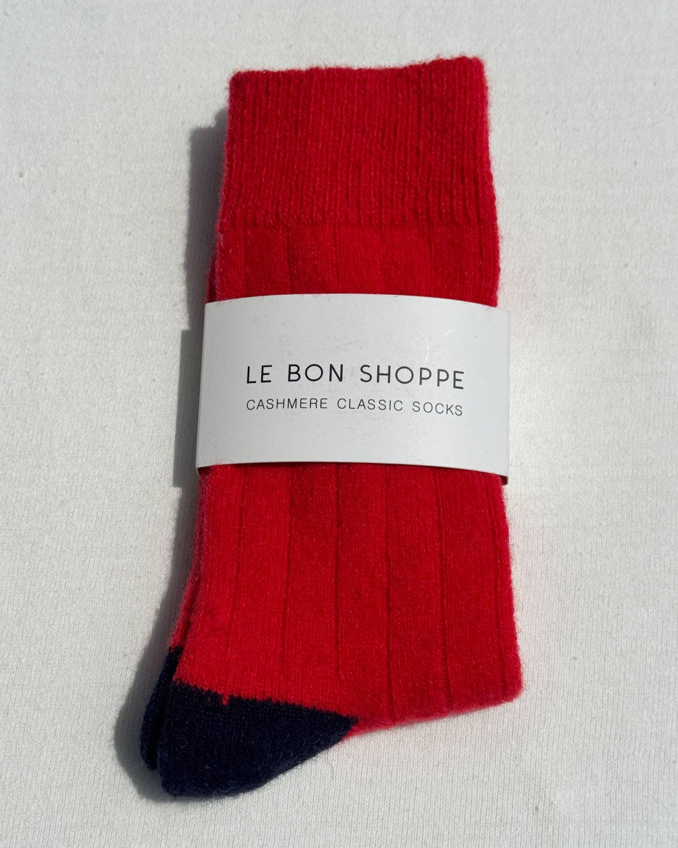 Classic Cashmere Socks: Poppy Red