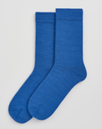 Strong Blue Merino Socks: Strong Blue