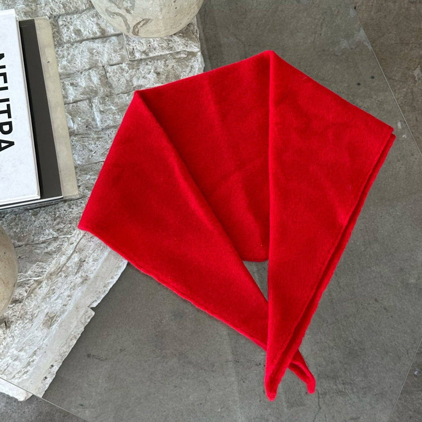 Cashmere Bandana: Red