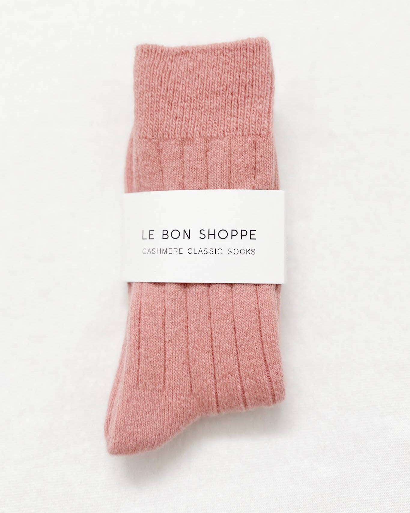 Classic Cashmere Socks: Rose Petal