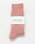 Classic Cashmere Socks: Rose Petal